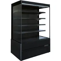 CombiSteel Wandkoeling - Jamie - Zwart - +2°C/+8°C - Geforceerd - Intern Nachtgordijn - 1935x665x1920mm