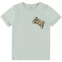 Name it KIDS T-shirt zachtblauw Jongens Stretchkatoen Ronde hals Printopdruk - maat 116