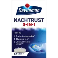 Davitamon Nachtrust 3-in-1 – Voedingssupplement – 20 nachtrust tabletten