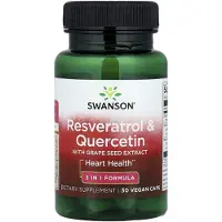 Swanson Health - Resveratrol &amp; Quercetine - 30 vegetarische capsules