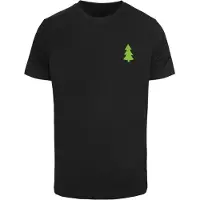 Merchcode Shirt 'Christmas Vibes' groen / rood / zwart