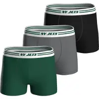 NFL Boxershorts 'New York Jets' grijs / groen / zwart