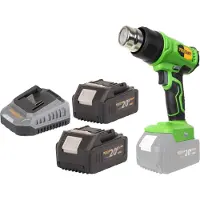 Procraft PH24bb accu-heteluchtpistool 20 V 50 - 550 °C + 2x accu 4,0 Ah + oplader
