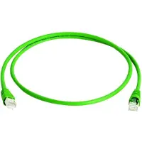 Telegärtner 100009119 RJ45 Netwerkkabel, patchkabel CAT 6A S/FTP 20.0 m Groen Vlambestendig, Met anti-kniktule 1 stuk(s)