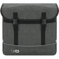 Lastpak Fietstas Dubbel 35 Liter - Canvas Grijs