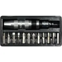 VOREL SCHLAGSCHRAUBER CHROM + 12 BITS 65123