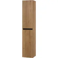 Saqu Gaia hoge kast links 35x34x180cm eiken marcato