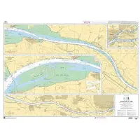 Shom Cours De La Loire Marine Charts Geel 84 x 120 cm
