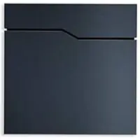Metzler Hoffmann brievenbus, grote inwerpopening, 2-zijdig krantenvak, afsluitbaar, B 370 x D 105 x H 370 mm, staal, antracietgrijs RAL 7016