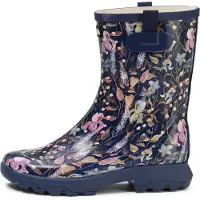Aigle - Women's Alya Print - Rubberlaarzen 38, blauw