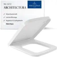 Villeroy & Boch Architectura closetzitting met deksel softclosing en quickrelea Wit