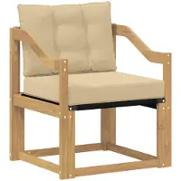 vidaXL Buitensofa Massief Acacia Hout wit en beige