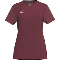 Erima T&F Wings Functioneel T-Shirt Dames - Bordeaux / Rood | Maat: 40