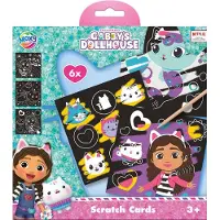 Brak danych Gabby's Poppenhuis kraskaarten knutselset 7-delig - scratch art creatief speelgoed jongens en meisjes vanaf 3 jaar -