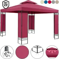 Casaria Paviljoen Lorca Antraciet 3x3m UV-bescherming 50+