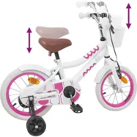 vidaXL Kinderfiets 12 Inch voor 2-4 jaar oud Wit