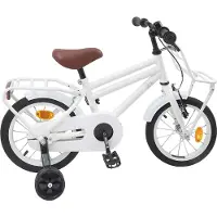 vidaXL Kinderfiets 16 Inch voor 4-6 jaar oud Wit