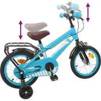 vidaXL Kinderfiets 14 Inch voor 3-5 jaar oud Lichtblauw