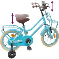 vidaXL Kinderfiets 14 Inch voor 3-5 jaar oud Lichtblauw