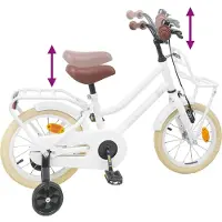 vidaXL Kinderfiets 14 Inch voor 3-5 jaar oud Wit