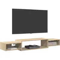 vidaXL Wand gemonteerd TV Kast Muurmontage Sonoma Eiken