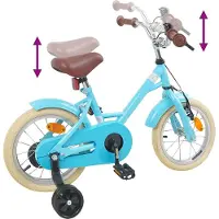 vidaXL Kinderfiets 16 Inch voor 4-6 jaar oud Lichtblauw