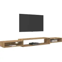 vidaXL Wand gemonteerd TV Kast Muurmontage Artisanaal eiken