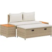 vidaXL Buiten bank set 4 -Seater 4 st 55 x 30 x 39 cm Rechthoekig