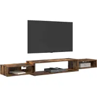vidaXL Wand gemonteerd TV Kast Muurmontage Gerookt eiken