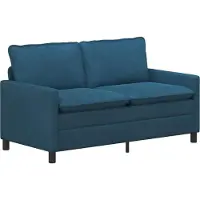 vidaXL Bank Blauw 156 x 81 x 87,5 cm Fluweel