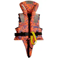 Lalizas 100n Iso Acuatic Print Junior Life Jacket Oranje 3-10 Kg