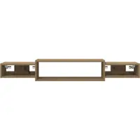 vidaXL Wand gemonteerd TV Kast Artisanaal eiken 140 x 28 x 21 cm