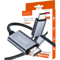 Zenwire USB C naar HDMI Kabel - - USB C HDMI kabel - 4K 60Hz MHL DEX - Plug&Play - USB C naar HDMI adaptor - Compatibel met Windows, Android, Mac OS, iPhone IOS, Linux - 2m