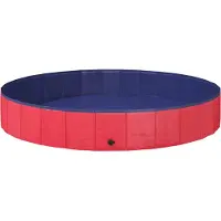 vidaXL Honden zwembad Rood Ø200 x 30 cm Dik PVC