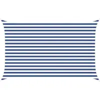 vidaXL Zonneschaduw Blauw en Wit 2,5 x 4 m 100% Polyester Oxford