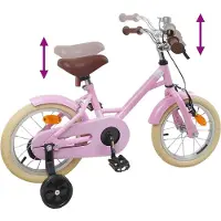 vidaXL Kinderfiets 12 Inch voor 2-4 jaar oud Licht Roze