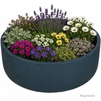 Pottery Pots Ethan plantenbak maat: M Blauw Ø 29 cm - P3039-S1-38