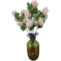 Mica Decorations Boeket Kunstbloemen Viburnum takken - H77 cm - roze en wit - 4x stelen - met kleine bloemetjes
