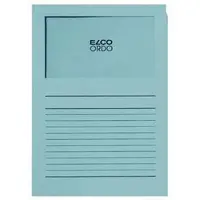Elco Ordo Cassico - L-map met venster A4 100 stuks - 220 x 310 mm Blauw - EO-29489-31