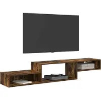 vidaXL Wand gemonteerd TV Kast Muurmontage Gerookt eiken