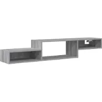 vidaXL Wand gemonteerd TV Kast Muurmontage Grijs Sonoma