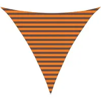 vidaXL Zonneschaduw Oranje en Bruin 3 x 3 x 3 m 100% Polyester Oxford