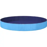 vidaXL Honden zwembad Blauw Ø300 x 38 cm Dik PVC