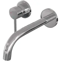 Brauer Chrome Edition Inbouw Wastafelmengkraan met Gebogen Uitloop en Rozetten Model A2 Chroom