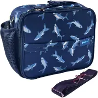 Yumbox Lunch Bag - waterafstotend - handige vakjes - lichtgewicht - Pacific Haai
