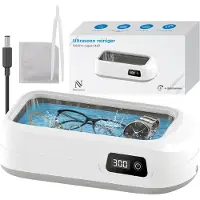 Nuvance Ultrasoon Reiniger - Brillenbad - 640ml - Ultrasone Reiniger voor Brillen & Sieraden - Kunstgebitreiniger