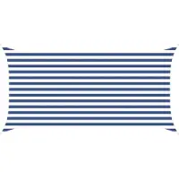 vidaXL Zonneschaduw Blauw en Wit 2 x 4 m 100% Polyester Oxford