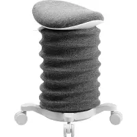 Topstar SITNESS 4D kruk, ergonomisch, actief zitten, gestoffeerde zadelzitting, in hoogte verstelbaar, 360° draaibaar, draaggreep, wielen, papyrus wit/zwart