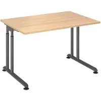 Hjh OFFICE PRO ZENO 12 G | 120x80 - 120x80 Tafelhoogte I In hoogte verstelbaar Eiken/Grafiet