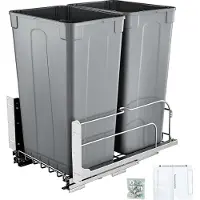 Vevor Uittrekbare afvalbak (50 Qt x2)